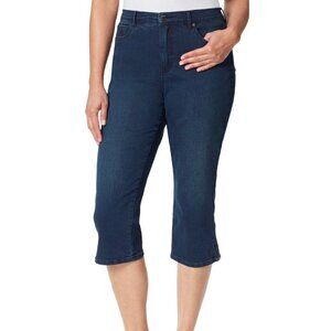 Gloria Vanderbilt Women's NWT Dark Wash Stretch Sadie Capri Jeans Size 6